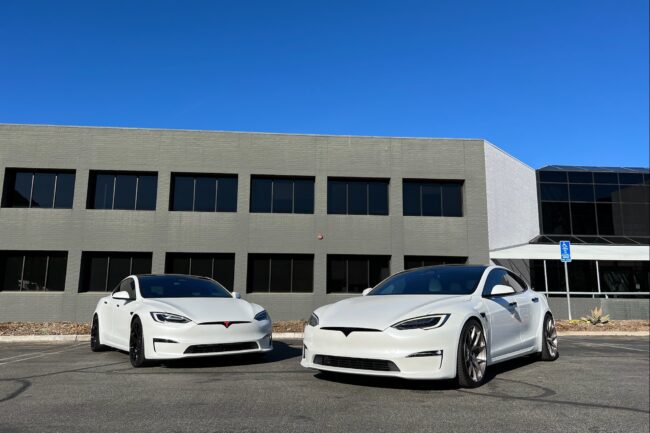 Tesla rear-side ceramic-coated detail