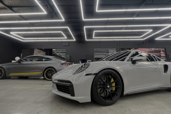 Mercedes-Benz CL63 AMG turbocharger detail close-up